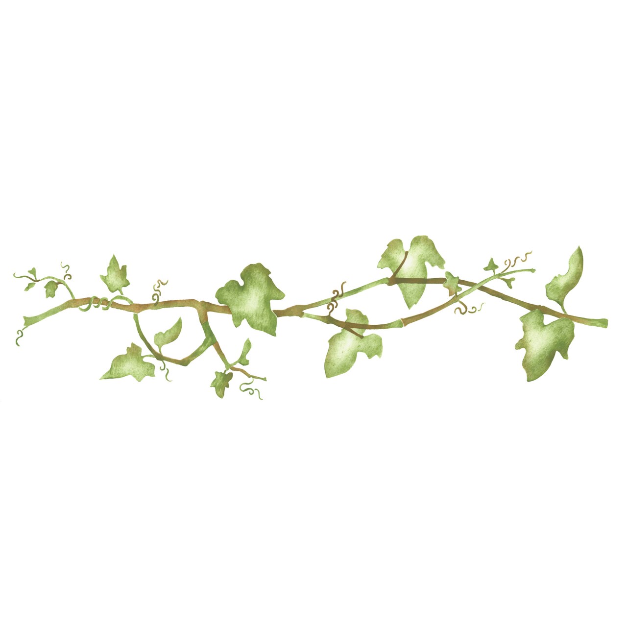 Leafy Ivy Vine Wall Stencil | 2825 by Designer Stencils | Floral Stencils | Reusable Art Craft Stencils for Painting on Walls, Canvas, Wood | Reusable Plastic Paint Stencil for Home Makeover | Easy to Use & Clean Art Stencil